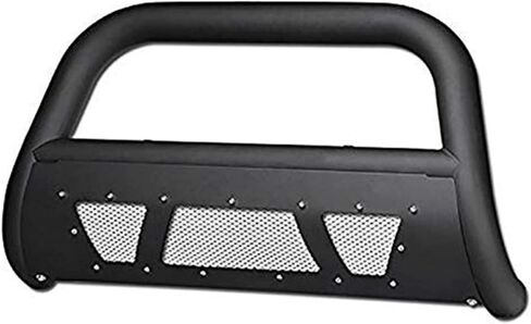 Bull Bar Brush Bumper Guard Studded Steel Mesh Matte Black Compatible with 2015-2019 Chevy Colorado/Canyon in Kuwait