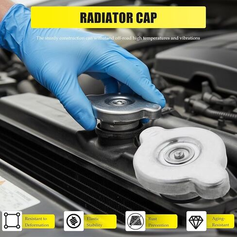 قطعتان من غطاء الرادياتير - تصنيف ضغط 13 رطل لكل بوصة مربعة - بديل لنظام التبريد، يستبدل 1240300 1240093 2511189 مثالي لـ Ranger 570 2014-2015 in Kuwait