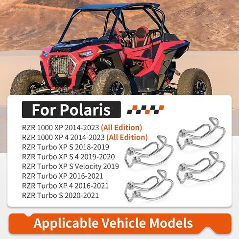 4 قطعة مشبك مرشح صندوق الهواء لـ Polaris RZR Turbo 1000 XP 4 S 2014-2023 7081872 in Saudi Arabia