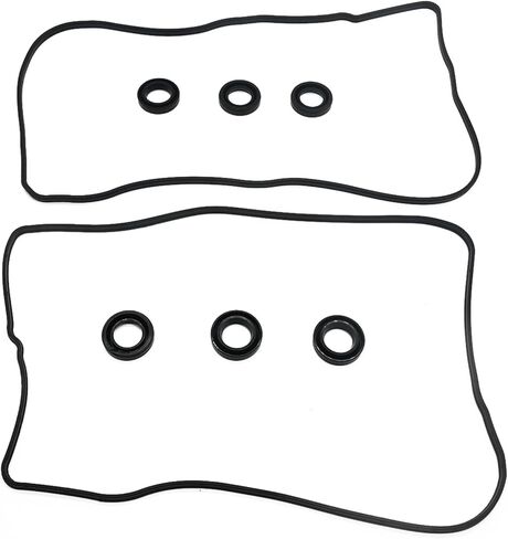 VS50682R Engine Valve Cover Gasket Set Compatible with Lexus ES350 RX350 RX450h Evora Fit for Toyota Avalon Camry Highlander Sienna Venza 3.5L Replaces 11214-31020 11213-31050 11193-16010 in Kuwait