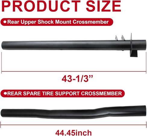 4PCS Front and Rear Fuel Tank Support Crossmember, Rear Upper Shock Mount Crossmember, Rear Spare Tire Support Crossmember Kit for 1999-2006 Chevy Silverado GMC Sierra 1500 2500 in Kuwait