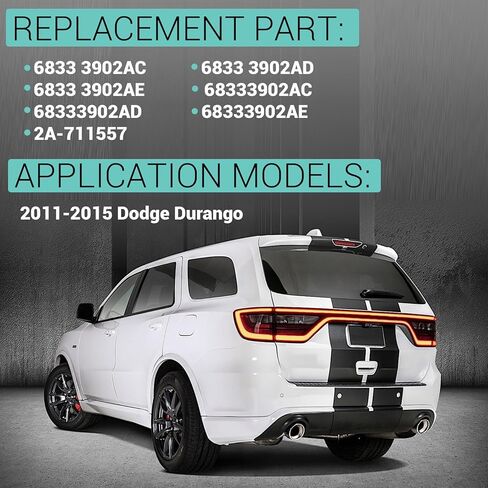 2A-711557 Power Liftgate Lift Support Compatible with 2011-2025 Dodge Durango Replace 6833 3902AC 6833 3902AD 6833 3902AE 68333902AC 68333902AD 68333902AE(Left) in Kuwait