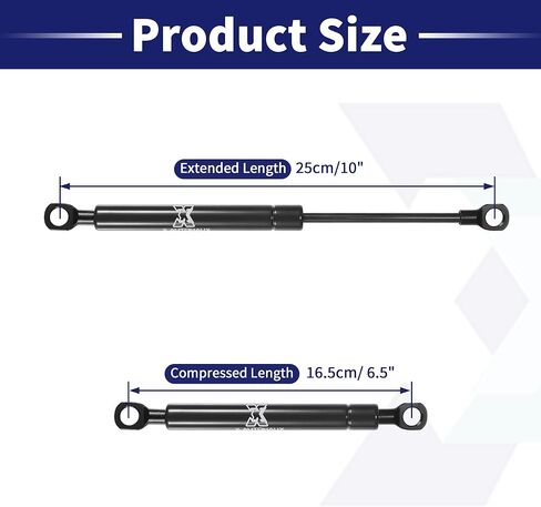 X AUTOHAUX 2 قطعة 10 بوصة 10lbs/45N أسود رفع يدعم الدعامات الصدمات الغاز الربيع العالمي ل RV سيارة شاحنة قارب in Saudi Arabia