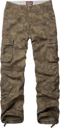 Match Men's Military Camouflage Wild Cargo Pants (36,Dark Forest camo) in Kuwait