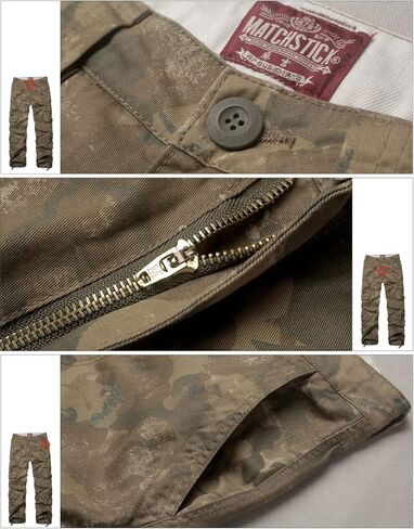 Match Men's Military Camouflage Wild Cargo Pants (36,Dark Forest camo) in Kuwait