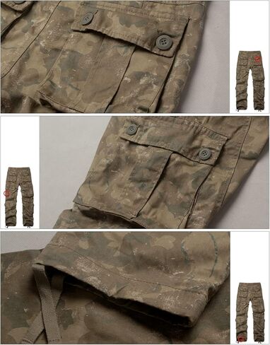 Match Men's Military Camouflage Wild Cargo Pants (36,Dark Forest camo) in Kuwait