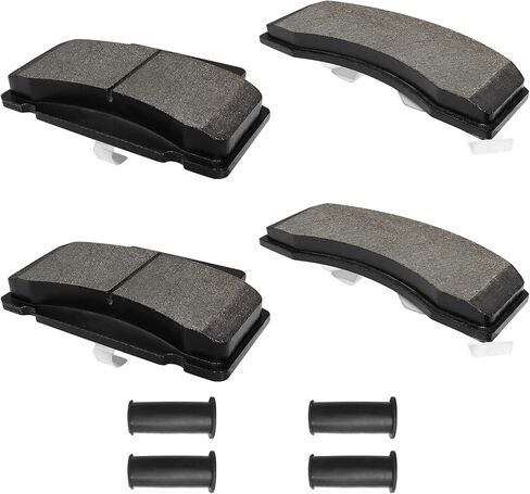 Ceramic Front Brake Pads with Hardware Fit for Dodge Ram 2500 3500 1994-1999, Chevrolet Express 2500 3500 1996-2002, K3500 C3500 1990-2000, GMC Savana 2500 3500 1996-2002, C3500 K3500 1990-2000 in Kuwait