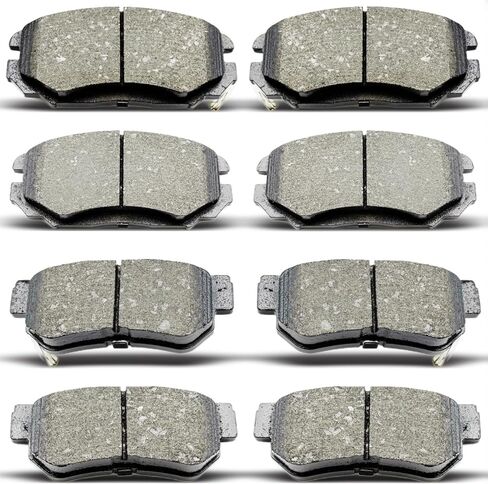 D813 D1125 Front Rear Ceramic Brake Pads Set Fit For 2006 2007 2008 2009 Hyundai Azera, For 2006 2007 2008 Hyundai Sonata in Kuwait