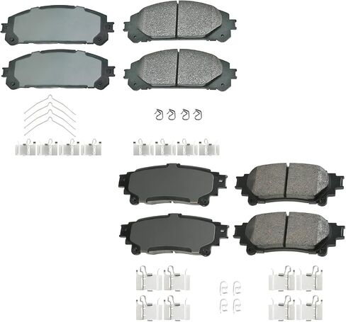 Akebono ProACT Front and Rear Ceramic Brake Pad Kit For RX450h Highlander Sienna in Kuwait