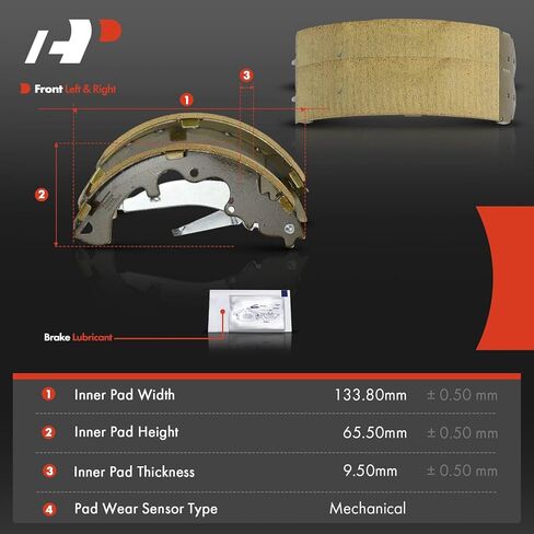 A-Premium Front and Rear Ceramic Brake Pads Set Compatible with Ford and Mercury Models - Escape 2011 2012, Mariner 2011, 8-Pack in Saudi Arabia