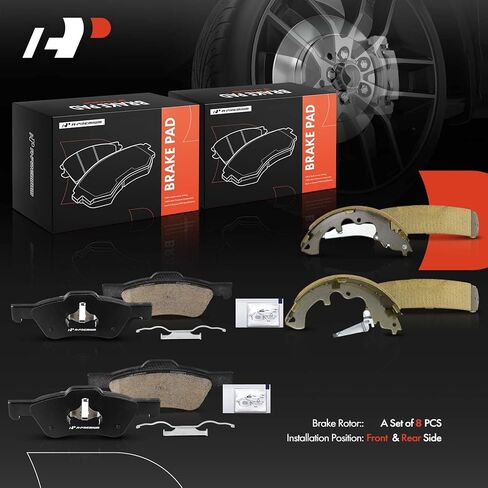A-Premium Front and Rear Ceramic Brake Pads Set Compatible with Ford and Mercury Models - Escape 2011 2012, Mariner 2011, 8-Pack in Saudi Arabia