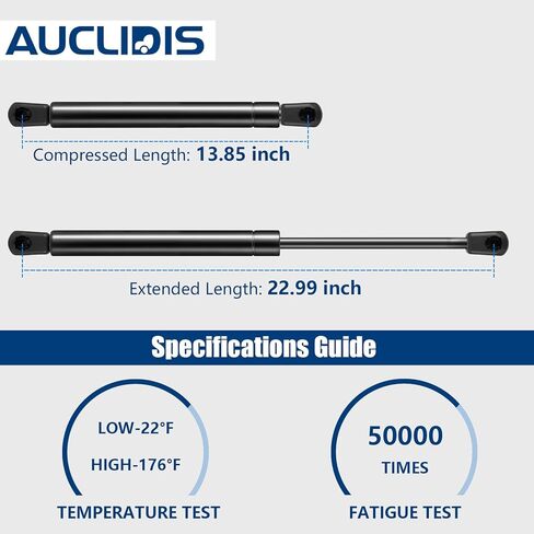 6602 Rear Window Shocks Struts Lift Supports Gas Springs Compatible with Jeep Wrangler Jk 2007 2008 2009 2010, Replace OE# SG214054, Set of 2 by AUCLIDIS in Saudi Arabia