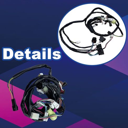 Main Electrical Wiring Wire Harness& Stator & Starter Relay Fits for Yamaha Raptor 660 660R 2002-2004 Replace Part NO.5LP-81410-02-00 5LP-82590-10-00 in Kuwait