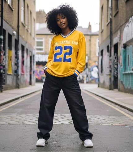 Big Boy Sigma Gamma Rho Divine 9 S1 Long Sleeve Jersey [Long Sleeve - Gold] - ID#75475-75-208-0-7 in Kuwait