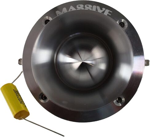 Massive Audio T50 – 60w / 300 Watts Peak Super Bullet Car Audio Tweeter, Titanium Diaphragm, 44.4mm Aluminum Phase Plug, 8 Ohm (Sold as Each) in Kuwait