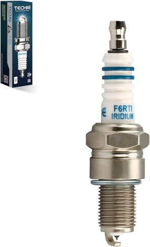 TECHIE T-F6RTI Iridium Spark Plug Replace for NGK 3484/BPR6EIX BPR6EGP, NGK BPR6ES F6RTC,BOSCH WR7DS, CHAMPION RN10GY RN8WYP, DENSO W20EP-GU W20EP-ZU,OEM (1) in Kuwait