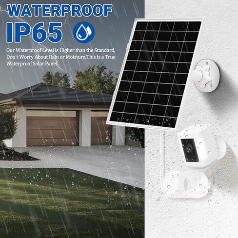 2 حزمة من الألواح الشمسية 8 واط للكاميرا الحلقية اللاسلكية الخارجية، متوافقة مع الكاميرا الخارجية (كاميرا لاصقة)، كاميرا خارجية بلس، كاميرا لاصقة برو، بطارية كاميرا سبوتلايت/زائد/برو، شحن سريع in Kuwait