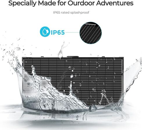 حقيبة لوحة شمسية محمولة 200 وات 12 فولت من رينوجي مع وحدة تحكم شحن مقاومة للماء 20 أمبير، لوحة شمسية قابلة للطي 200 وات مع مسند قابل للتعديل، شاحن شمسي لمحطة الطاقة، عربة سكن متنقلة، تخييم، خارج الشبكة in Kuwait