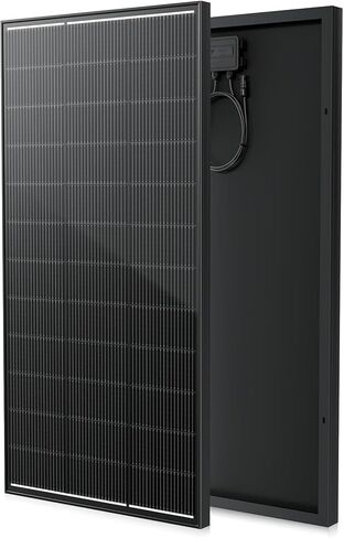 300 Watt Solar Panel, Upgraded 18BB Solar Cells 24.6% High Efficiency Monocrystalline 12V/24V PV Module for Home Rooftop RV Camper Marine Boat Off Grid System All Black (1pack) in Kuwait