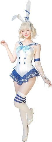 NSPSTT Bunny Costume Women Bunny Suit Halloween Cosplay Bodysuit with Stockings in Saudi Arabia