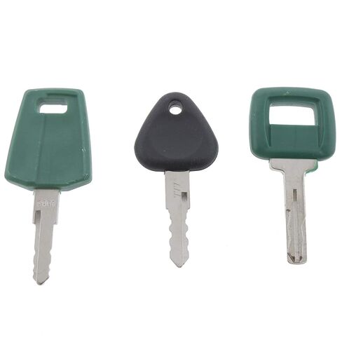 Solarhome Set of 3 Ignition Keys Master Set Excavator Key Heavy Equipment Key Set/Construction Compare with Key Heavy Equipment Excavator Loader Truck in Saudi Arabia
