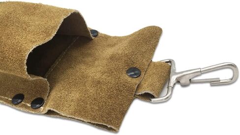 100% الجلود قوس قضيب لحام حقيبة حامل القطب الكهربائي مقاومة للهب الحرارة الأجهزة أداة الخصر حقيبة تخزين يمكن لعصا لحام الحاويات in Kuwait