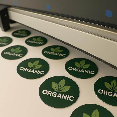 STICKERJET Custom Vinyl Stickers - Personalize Your Own Labels with Your Photo, Text, Logo or Image - Fade Resistant Waterproof Custom Decals for Logo, Branding, Packaging - Customized Sticker Label in Kuwait