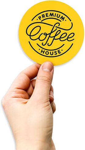 STICKERJET Custom Vinyl Stickers - Personalize Your Own Labels with Your Photo, Text, Logo or Image - Fade Resistant Waterproof Custom Decals for Logo, Branding, Packaging - Customized Sticker Label in Kuwait