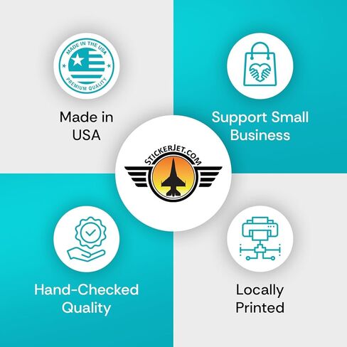 STICKERJET Custom Vinyl Stickers - Personalize Your Own Labels with Your Photo, Text, Logo or Image - Fade Resistant Waterproof Custom Decals for Logo, Branding, Packaging - Customized Sticker Label in Kuwait