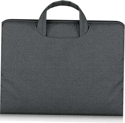 POPETPOP Fashion Portable Computer Bag for Dark Gray Laptop Tote Briefcase Durable Cloth Material Shock Absorption Scratch Protection for Business in Saudi Arabia