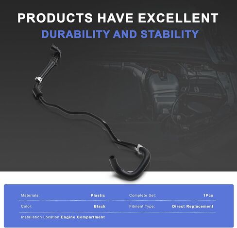 06L121081E 06L121081F أنبوب خزان تدفق سائل التبريد لخرطوم التهوية المركزي متوافق مع Audi A4 A5 A6 A7 A8 Q5 Q7 Quattro VW Touareg 1.8T 2.0T in Kuwait