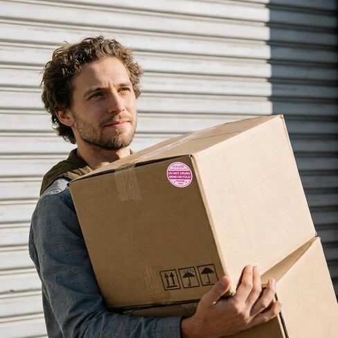 300 Pcs Fragile Stickers for Shipping Pink Round Fragile Labels Cute FragileSticker Handle with Care Thank You Label for Shipping Moving Glass Permanent AdhesiveFragile Labels in Kuwait