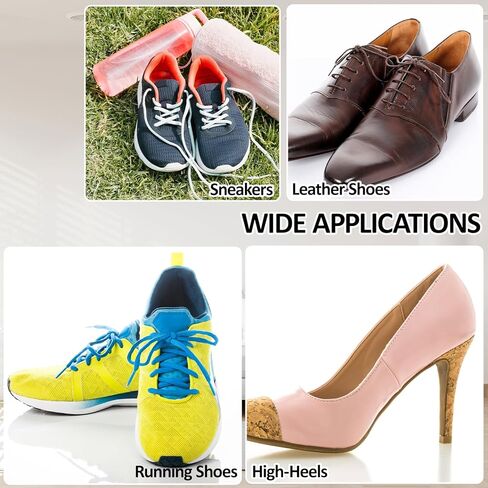 24 Pcs Shoe Patches for Holes, Rectangular Round Form Shoe Repair Patch Self-Adhesive Shoe Heel Repair Kit in 4 Colors for Sneakers and Mesh Shoes (Black, White, Gray, Skin Tone) in Kuwait