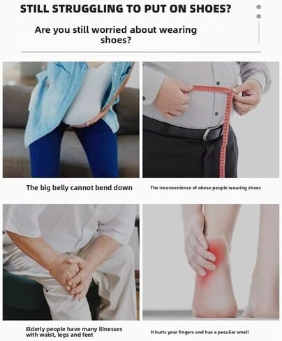 Omana Wooden Long Shoe Horn 30-75cm/11-29 Magnetic Base Ergonomic Shoehorn Lazy Helper for Tall Elderly Seniors Pregnant Support Slim Smooth Beachwood Handle Spoon Tongue (3-Pack) in Kuwait