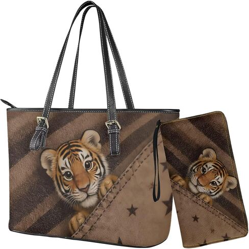 Lotusorchid Tote Top Handle Bag with Wallet Set, Women Tote Handbags Satchel Purse with Wallet for Travel in Saudi Arabia