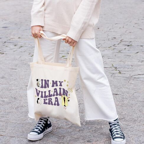 FOTAP Cruella Inspire Merch Villains Cruella Gift In My Villains Era Tote Bag Cruella Fan Gift Bad Girly Gift Villain Handbag in Saudi Arabia