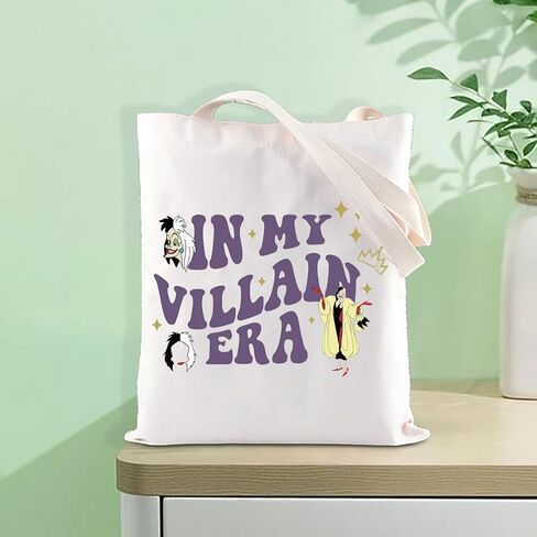 FOTAP Cruella Inspire Merch Villains Cruella Gift In My Villains Era Tote Bag Cruella Fan Gift Bad Girly Gift Villain Handbag in Saudi Arabia