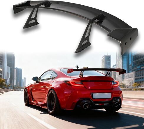 59 Inch GT Style Universal Wing Rear Trunk Spoiler Wing Gloss Black Compatible with Sedan Coupe Hatchback Universal Car Rear Trunk Spoiler GT4 RS Style Wing Gloss Black in Kuwait