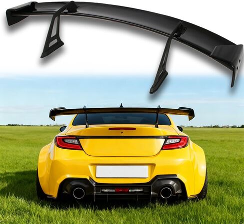 59 Inch GT Style Universal Wing Rear Trunk Spoiler Wing Gloss Black Compatible with Sedan Coupe Hatchback Universal Car Rear Trunk Spoiler GT4 RS Style Wing Gloss Black in Saudi Arabia