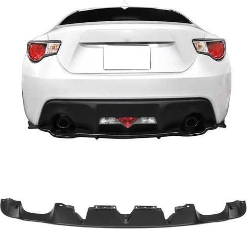 Rear Lip Compatible with 2013-2016 Scion FR-S 2013-2020 Subaru BRZ 2012-2016 Toyota 86, GT86 Factory Style Rear Bumper Diffuser Lip Spoiler PU Poly Urethane by IKON MOTORSPORTS, 2014 2015 in Saudi Arabia
