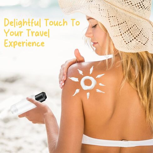 6 Pack Travel Bottles for Toiletries, 3.4oz Travel Shampoo Bottles Leak-Proof Tsa Approved Travel Size Bottle for Shampoo Conditioner and Body Wash, Clear Bottle Body in Kuwait