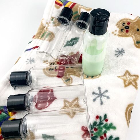 6 Pack Travel Bottles for Toiletries, 3.4oz Travel Shampoo Bottles Leak-Proof Tsa Approved Travel Size Bottle for Shampoo Conditioner and Body Wash, Clear Bottle Body in Kuwait