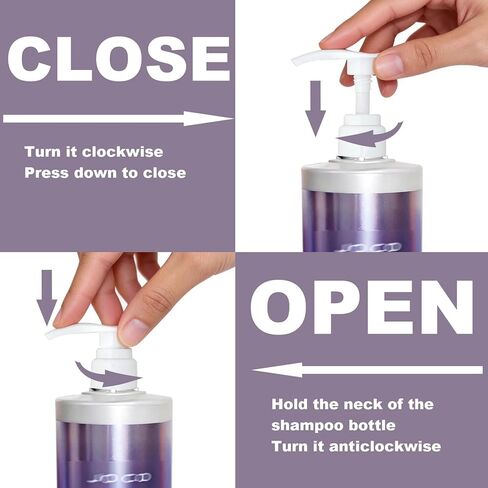 2 Piece Pump Dispenser Compatible with Joico Shampoo and Conditioner, Shampoo/Conditioner Pump for Bottle, 1 L/33.8 Fl Oz. in Kuwait