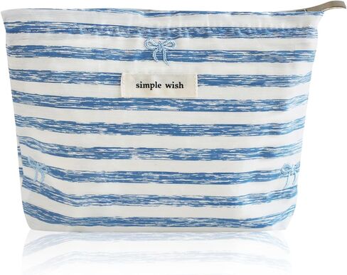 حقيبة مكياج Wudygirl للسفر، حقيبة مستحضرات تجميل صغيرة للنساء، حقيبة مكياج صغيرة مع مقبض وسحاب حقيبة مستحضرات تجميل (بيج) in Kuwait