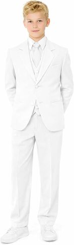 طقم بدلة رسمية كاملة للأولاد من Gino Giovanni مكون من 5 قطع، سترة وسروال وربطة عنق in Kuwait