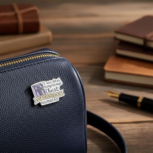 Inspirational Bible Verse Pin - Christian Faith Pins Religious Brooch for Backpacks,Jackets,Hats. Christian Brooches Gifts for Women, Believer, Friends. in Kuwait