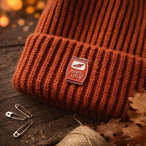 Autism Acceptance Pin - Spicy Snack Enamel Pins with Neurospicy,Funny Brooch for Backpacks, Jackets,Hats. ADHD Awareness Brooches Gifts for Humorous Neurodivergent Pride and Ally. in Kuwait