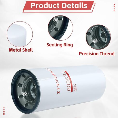 2 Pack LF3000 Oil Lube Filter Compatible with Cummins ISL 9.0L, ISC 8.3L, N14, M11 Diesel Engines, Replaces 3318853, 3825970, P553000, 51748 in Saudi Arabia