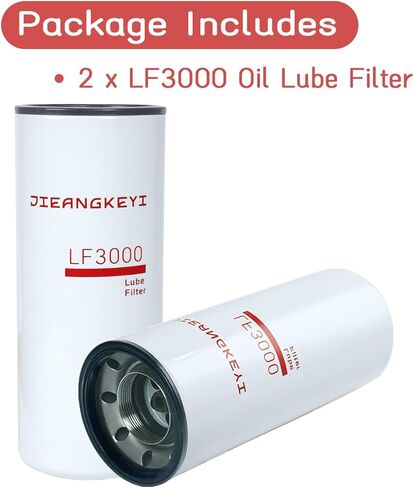 2 Pack LF3000 Oil Lube Filter Compatible with Cummins ISL 9.0L, ISC 8.3L, N14, M11 Diesel Engines, Replaces 3318853, 3825970, P553000, 51748 in Saudi Arabia