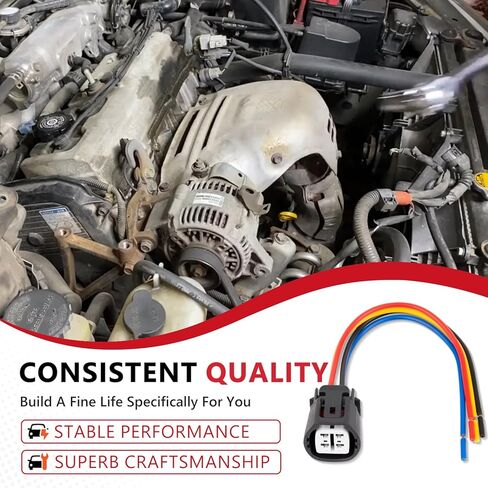 Alternator Regulator Wire Harness Plug/Pigtail Compatible with Toyota or Lexus, 4Runner Camry Tundra Highlander Sequoia Sienna Tacoma Corolla Yaris; Lexus ES GS is RX GX LX RC in Kuwait